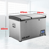 Kolner 125l Portable Fridge Cooler Freezer Camping Car Refrigerator Kings Warehouse 