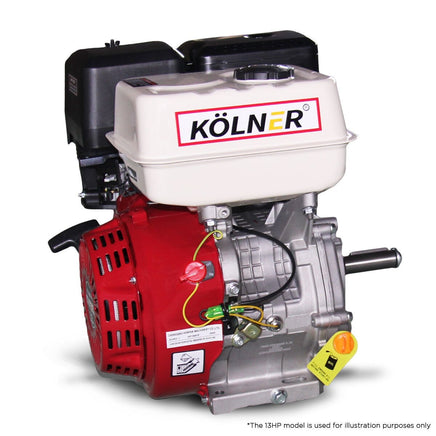 Kolner 16hp 25.4mm Horizontal Key Shaft Q Type Petrol Engine - Recoil Start Kings Warehouse 