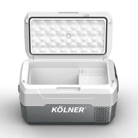 Kolner 20l Fridge Freezer Cooler 12/24/240v Camping Portable Kolner Esky Refrigerator - Grey Kings Warehouse 