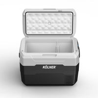 Kolner 40l Fridge Freezer Cooler 12/24/240v Camping Portable Esky Refrigerator - Black Kings Warehouse 