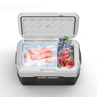Kolner 40l Fridge Freezer Cooler 12/24/240v Camping Portable Esky Refrigerator - Black Kings Warehouse 