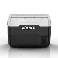 Kolner 40l Fridge Freezer Cooler 12/24/240v Camping Portable Esky Refrigerator - Black Kings Warehouse 