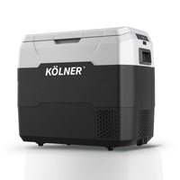 Kolner 50l Fridge Freezer Cooler 12/24/240v Camping Portable Refrigerator - Black Appliances Kings Warehouse 