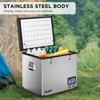 Kolner 75l Portable Fridge Chest Freezer With Lcd Panel - Rv Vehicle Camping Refrigerator Kings Warehouse 