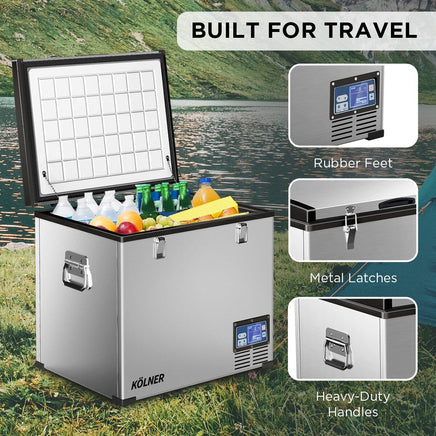 Kolner 75l Portable Fridge Chest Freezer With Lcd Panel - Rv Vehicle Camping Refrigerator Kings Warehouse 