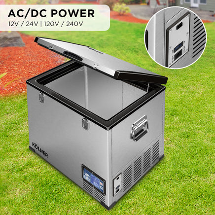 Kolner 75l Portable Fridge Chest Freezer With Lcd Panel - Rv Vehicle Camping Refrigerator Kings Warehouse 