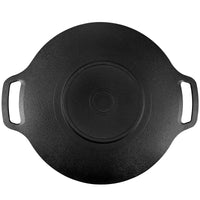 Korean Grill Pan Nonstick 6 Layer 40cm Round BBQ Griddle Indoor or Outdoor Cooking Kings Warehouse 