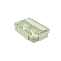 Kylin 304 Stainless Steel 4 Divided Simple Lunch Box with a cultery set - Green Baby & Kids Kings Warehouse 