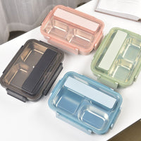 Kylin 304 Stainless Steel 4 Divided Simple Lunch Box with a cultery set - Pink Baby & Kids Kings Warehouse 