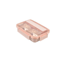 Kylin 304 Stainless Steel 4 Divided Simple Lunch Box with a cultery set - Pink Baby & Kids Kings Warehouse 