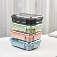 Kylin 304 Stainless Steel 4 Divided Simple Lunch Box with a cultery set - Pink Baby & Kids Kings Warehouse 