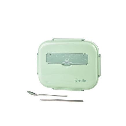 Kylin 304 Stainless Steel 5 Divided Smile Large Lunch Box With Soup Pot - Green Baby & Kids Kings Warehouse 