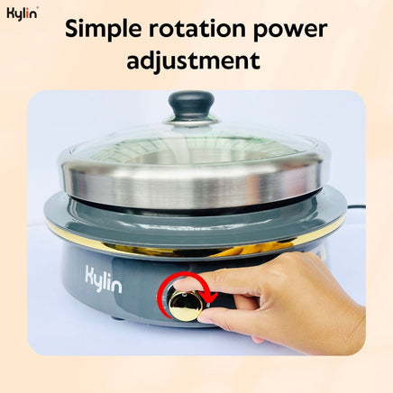 Kylin Electric 1500W Hotpot with Stainless Steel Inner Pot 4L AU-K2011 Appliances Kings Warehouse 