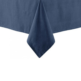 Ladelle Base Navy Linen Look 100% Cotton Tablecloth 150 x 265 cm Home & Garden Kings Warehouse 