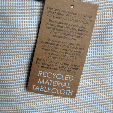 Ladelle Beige Eco Cotton Rich Tablecloth 150 x 300 cm Home & Garden Kings Warehouse 