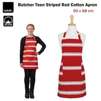 Ladelle Butcher Cotton Teen Apron Red Home & Garden Kings Warehouse 