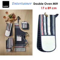 Ladelle Entertainer Charcoal Double Oven Mitt 17 x 89 cm Home & Garden Kings Warehouse 