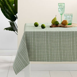 Ladelle Green Eco Cotton Rich Tablecloth 150 x 265 cm Home & Garden Kings Warehouse 