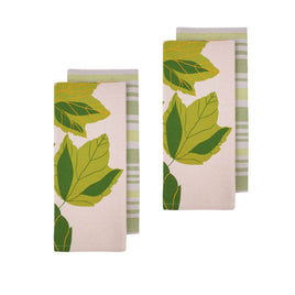 Ladelle Harvest Time Set of 4 Cotton Kitchen Towels Green Home & Garden Kings Warehouse 