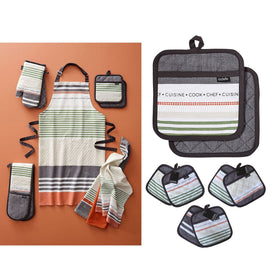 Ladelle Intrinsic Grey Set of 2 Pot Holders 21 x 21 cm Home & Garden Kings Warehouse 