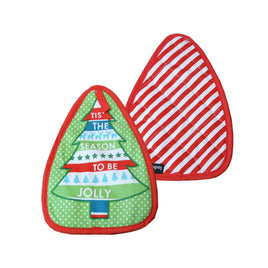 Ladelle Joyful Stripe Red Set of 2 Pot Mitts 17 x 24 cm Home & Garden Kings Warehouse 