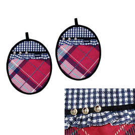 Ladelle Khloe Multi Set of 2 Pot Holders 20 x 24.5 cm Home & Garden Kings Warehouse 