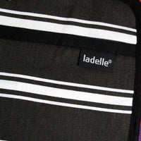 Ladelle Set of 2 Butcher Stripe Black Oven Mitt Home & Garden Kings Warehouse 
