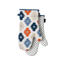 Ladelle Set of 2 - Mila Cotton Kitchen / BBQ Oven Mitts Home & Garden Kings Warehouse 