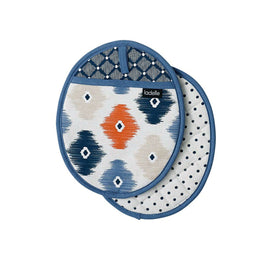 Ladelle Set of 2 - Mila Kitchen / BBQ Cotton Pot Holders Home & Garden Kings Warehouse 