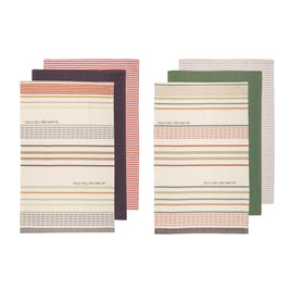 Ladelle Set of 6 Sanctuary Cotton Kitchen Tea Towels 50 x 70 cm Mix Home & Garden Kings Warehouse 
