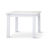 Laelia Dining Table 180cm Solid Acacia Timber Wood Coastal Furniture - White dining Kings Warehouse 