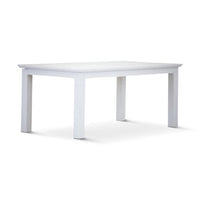 Laelia Dining Table 220cm Solid Acacia Timber Wood Coastal Furniture - White dining Kings Warehouse 