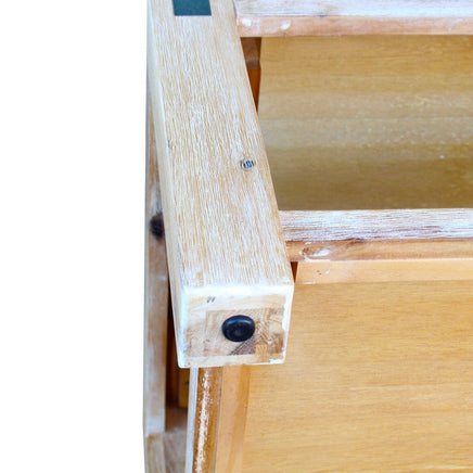 Lamp Table Open Storage Solid Wooden Frame in Classic Oak Colour Furniture Kings Warehouse 