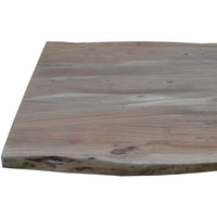 Lantana Coffee Table 130cm Live Edge Solid Acacia Timber Wood Metal Leg -Natural living room Kings Warehouse 