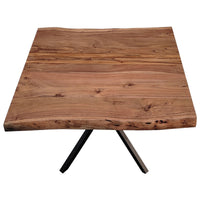 Lantana Lamp Table 70cm Sofa End Tables Live Edge Solid Acacia Wood - Natural Kings Warehouse 