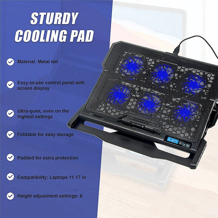 Laptop Cooling Fan 11-17" Notebook Electronics Kings Warehouse 