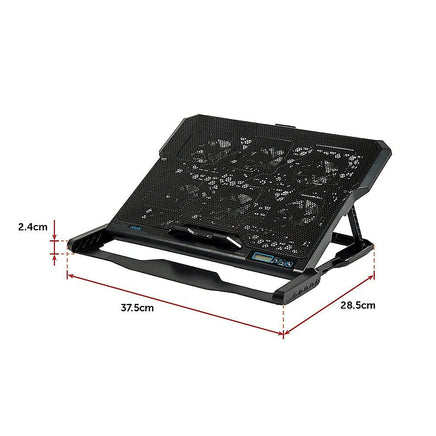 Laptop Cooling Pad with Adjustable Fan Stand – Fits 11" to 17" Notebooks Electronics Kings Warehouse 