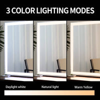 Large Hollywood Makeup Mirror 3 Modes Lighted and Smart Touch Control (92 x 68 cm) Kings Warehouse 