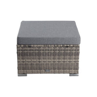 Large Modular Outdoor Ottoman Lounge Set in Grey Furniture Kings Warehouse 