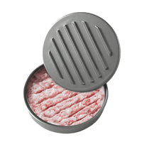 Large Round Hamburger Patty Maker Grill Press Burger Metal Mold Cooking Tools Home & Garden KingsWarehouse 