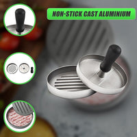 Large Round Hamburger Patty Maker Grill Press Burger Metal Mold Cooking Tools Home & Garden KingsWarehouse 