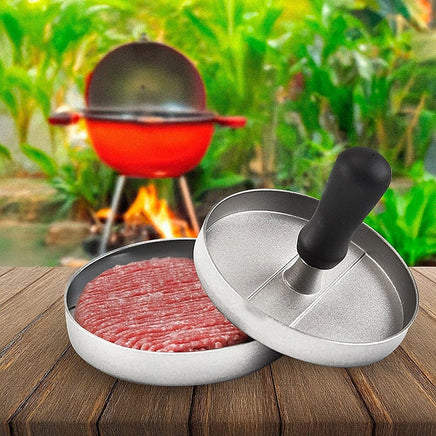 Large Round Hamburger Patty Maker Grill Press Burger Metal Mold Cooking Tools Home & Garden KingsWarehouse 