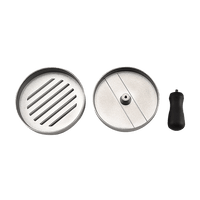 Large Round Hamburger Patty Maker Grill Press Burger Metal Mold Cooking Tools Home & Garden KingsWarehouse 