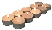 Large Tealight Candles 6cm Wide in silver foil cup 10 in a pack - Party Event Wedding BBQ Dinner Romantic Ambience Decor Kings Warehouse 