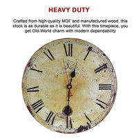 Large Vintage Wall Clock Kitchen Office Retro Timepiece Kings Warehouse 