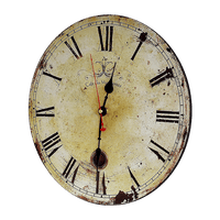 Large Vintage Wall Clock Kitchen Office Retro Timepiece Kings Warehouse 