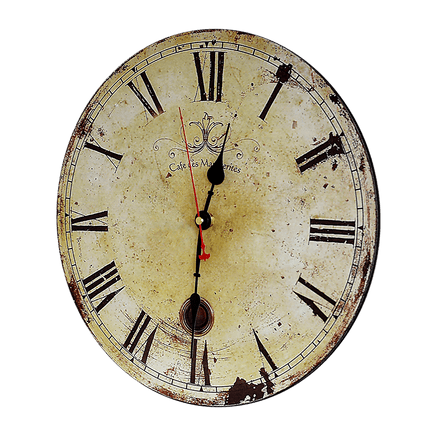 Large Vintage Wall Clock Kitchen Office Retro Timepiece Kings Warehouse 