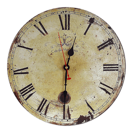 Large Vintage Wall Clock Kitchen Office Retro Timepiece Kings Warehouse 