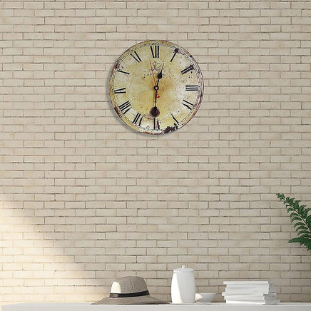 Large Vintage Wall Clock Kitchen Office Retro Timepiece Kings Warehouse 