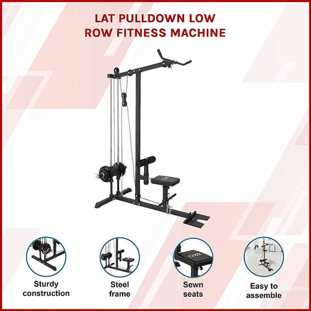 Lat PullDown Low Row Fitness Machine Sports & Fitness Kings Warehouse 